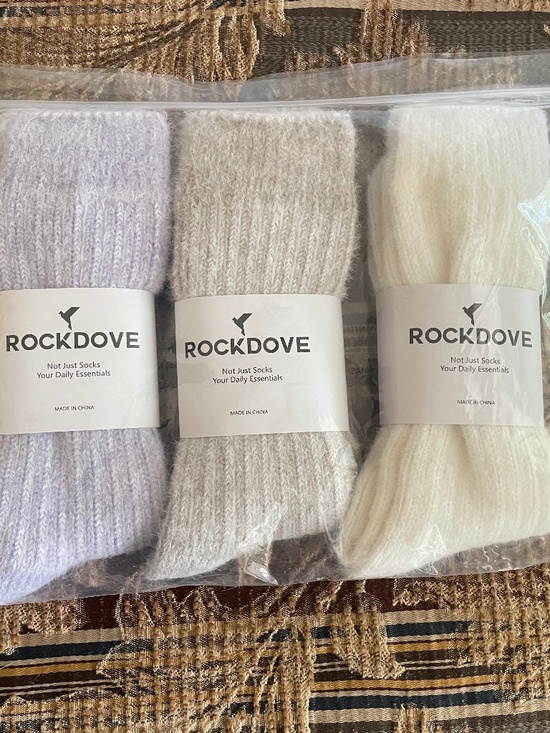 Rockdove Accessories - NWT RockDove Cozy Knit Socks 3-Pack Comfy "Cashmere-feel" Ivory Gray Lavender